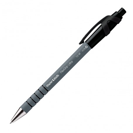 Stylo bille Flexgrip ultra rétractable pointe moyenne encre classique noir