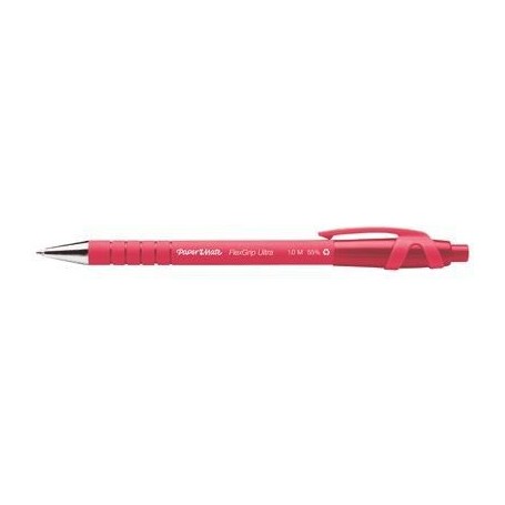 Stylo bille Flexgrip ultra rétractable pointe moyenne encre rouge
