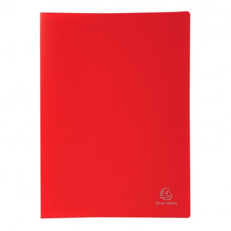 Protège-documents A4 Exacompta Memphis 120 vues 60 pochettes Rouge