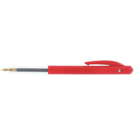 Stylo bille M10 rétractable pointe moyenne rouge