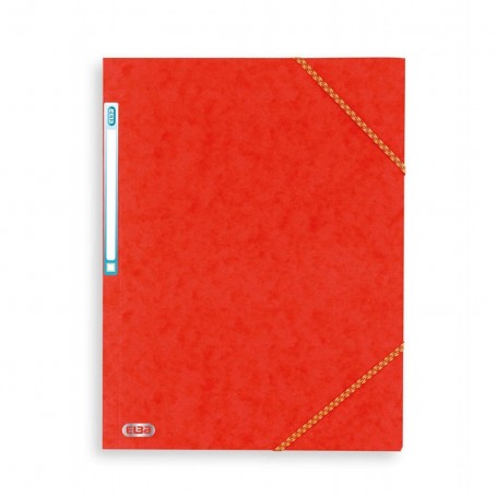 Chemise à rabat Elba top file A4 en carton Rouge
