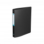 Classeur souple A4 Noir Elba  4 anneaux