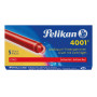 Cartouches d'encre Pelikan grand volume 4001 GTP/7 - Rouge