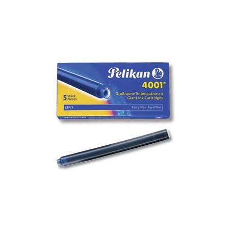 Cartouches d'encre Pelikan grand volume 4001 GTP/5- Bleu foncé