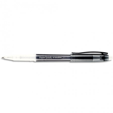 Stylo roller Paper Mate gel Erasable pointe moyenne encre noir