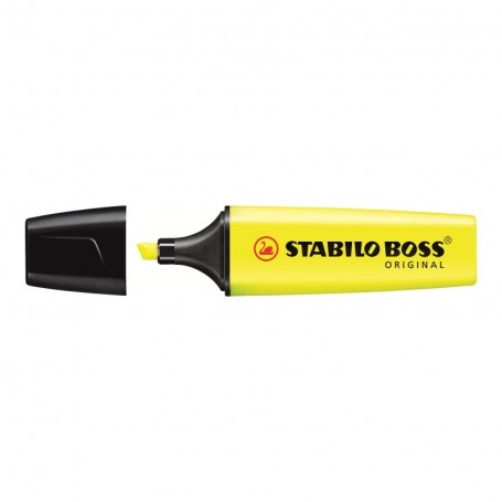 Surligneur  STABILO Boss Original Pointe Biseautée Jaune