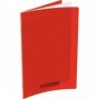 Cahier Conquerant 17X22 48p 90g grands carreaux Séyès couverture Polypro rouge