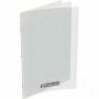 Cahier Conquerant 17X22 96p 90g grands carreaux Séyès couverture Polypro transparent