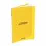 Cahier Conquerant 17X22 96p 90g grands carreaux Séyès couverture Polypro jaune