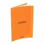 Cahier Conquerant 17X22 96p 90g grands carreaux Séyès couverture Polypro orange